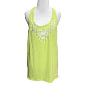 Trina Turk Recreation Laser Cut T Back Tank Large